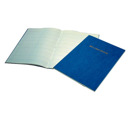 Record Book A4 80p Dk Blue Pk5