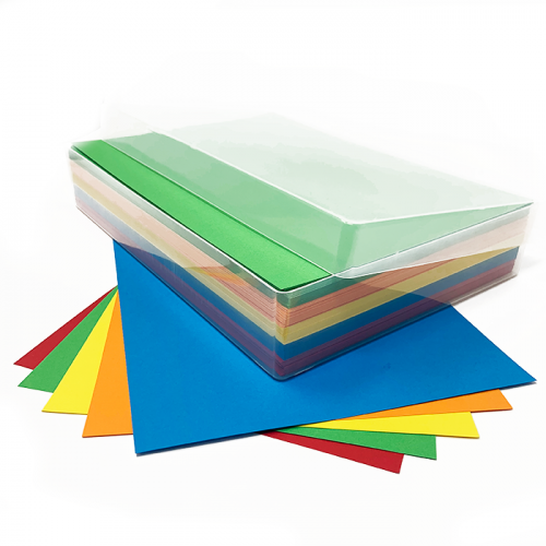 Assorted A4 Coloured Card with Storage Box - Pack of 250 Sheets