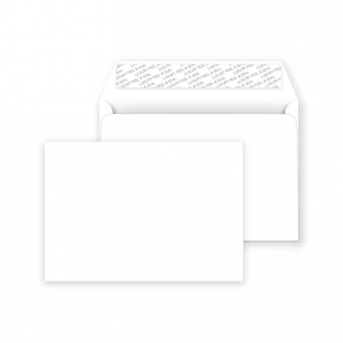 C6 Peel and Seal Envelope - Ice White - 50 Envelopes