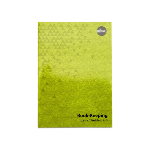 RHINO A4 Book-keeping Book 32 Page, Cash Ruling (Pack 12)