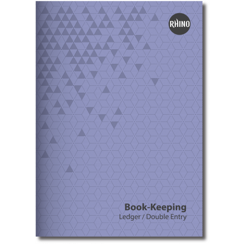 RHINO A4 Book-keeping Book 32 Page, Ledger Ruling (Pack 12)