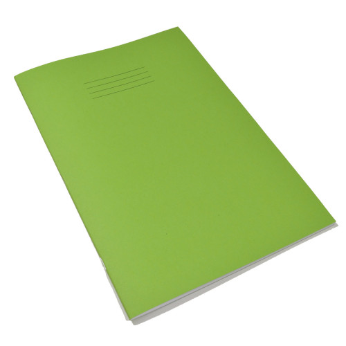 RHINO 13 x 9 Exercise Book 80 Page, Light Green, F8M (Pack 50) - Overprinted