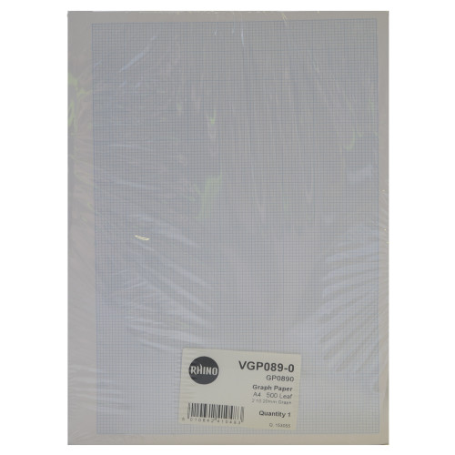 (500) Graph Paper Unpunched A4 G2