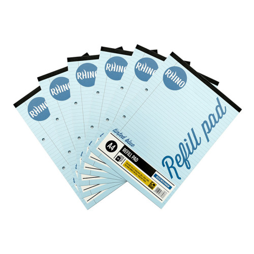 Rhino SEN Refill Pad A4 50 Leaves 8mm Ruled & Margin with Blue Paper