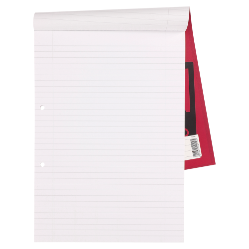 Rhino Refill Pad A4 80 Leaves 8mm Ruled & Margin Red Cover