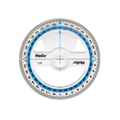 Helix Angle Measure 4"/10cm 360deg Pk25