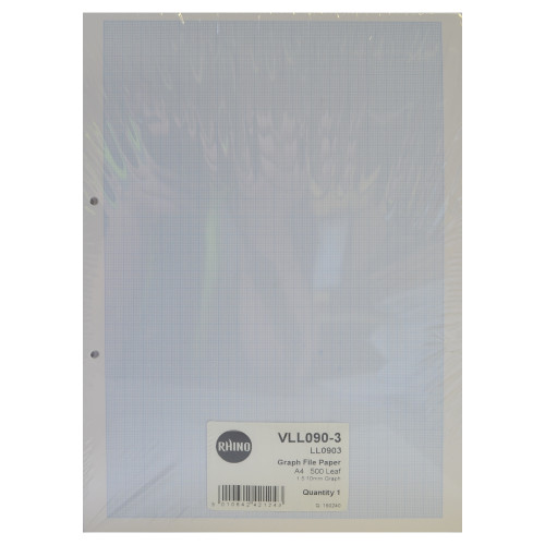(500) Graph Paper Punched 2 Hole A4 G1
