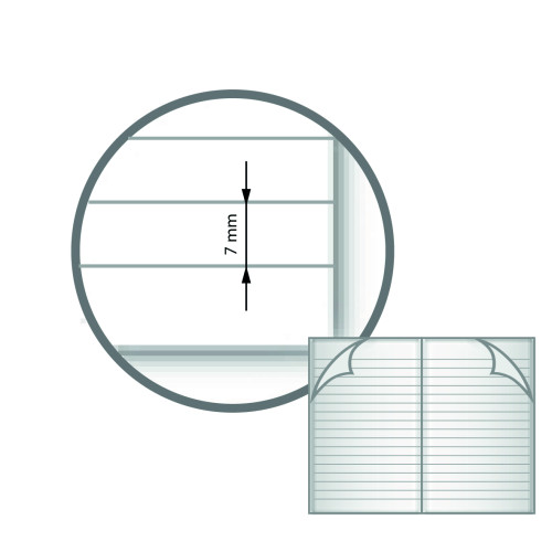Notes Vocabulary Book 6.5" x 4"(165x102) 48 pages 7mm Ruled - Pack of 100