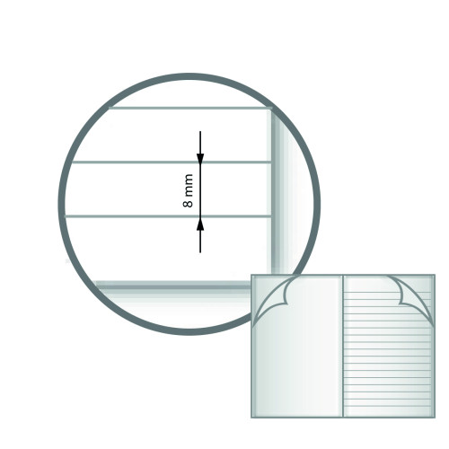 Notes Exercise Book A4 80 pages 8mm Ruled with Alternate Blank Page - Pack of 50