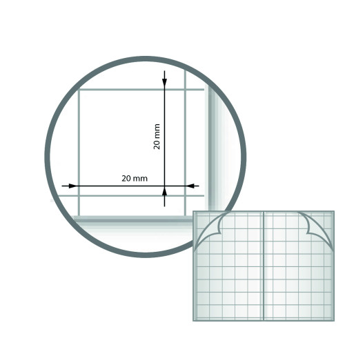 Notes Exercise Book A4 64 pages 20mm Squares - Pack of 50