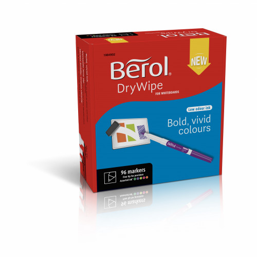 Berol Dry Wipe Pen Fine - Pack of 96 - Assorted