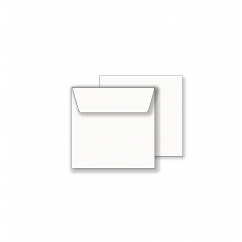 Essentials White Wallet Square Envelope- 100mm x 100mm - 50 Envelopes