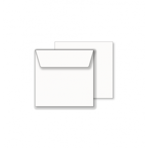 Essentials White Wallet Square Envelope- 120mm x 120mm - 50 Envelopes
