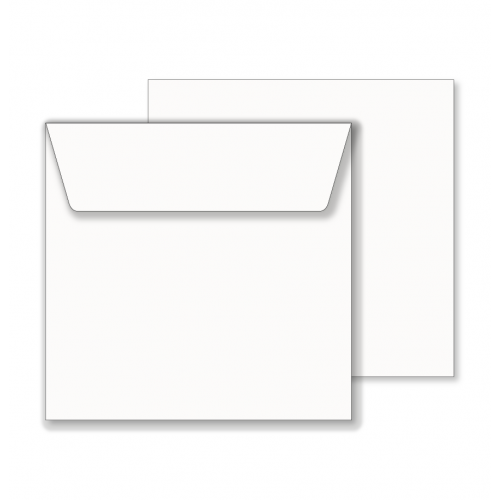 Essentials White Wallet Square Envelope- 170mm x 170mm - 50 Envelopes