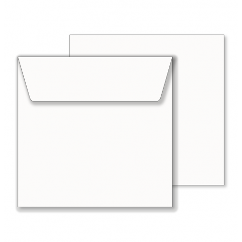 Essentials White Square Envelopes- 190mm x 190mm - 50 Envelopes