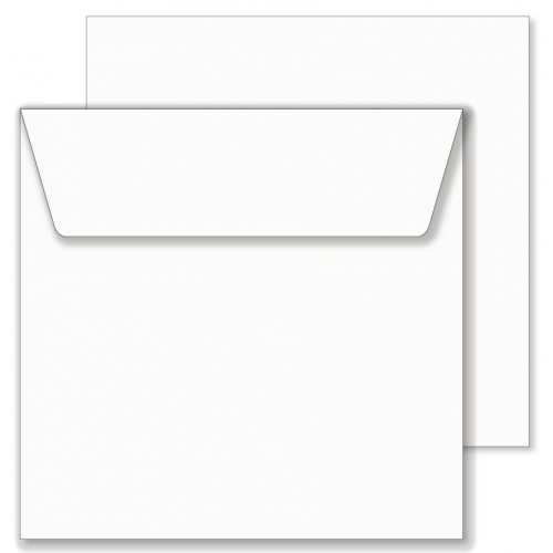 Essentials White Square Envelopes- 240mm x 240mm - 25 Envelopes