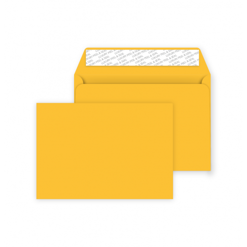 C6 Peel and Seal Envelope - Egg Yellow - 50 Envelopes