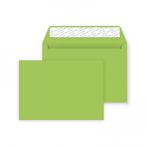 C6 Peel and Seal Envelope - Lime Green - 50 Envelopes