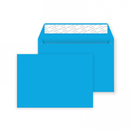 C6 Peel and Seal Envelope - Caribbean Blue - 50 Envelopes