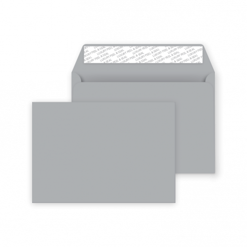 C6 Peel and Seal Envelope - Metallic Silver - 50 Envelopes