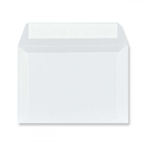C6 Peel and Seal Envelopes - 114mm x 162mm -Translucent White - 1 Envelopes