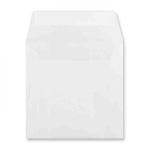 Square Peel and Seal Envelopes - 160mm x 160mm -Translucent White - 1 Envelope