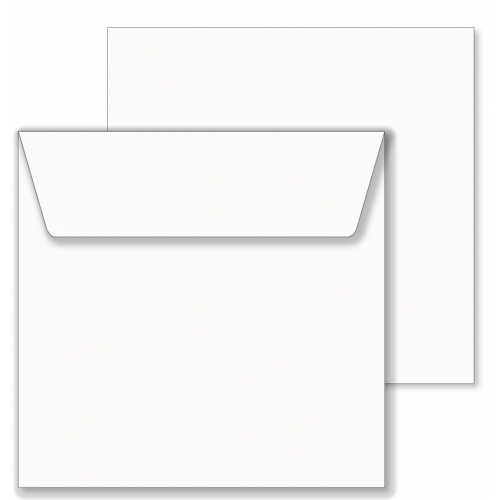 Essentials White Square Envelopes- 220mm x 220mm - 50 Envelopes