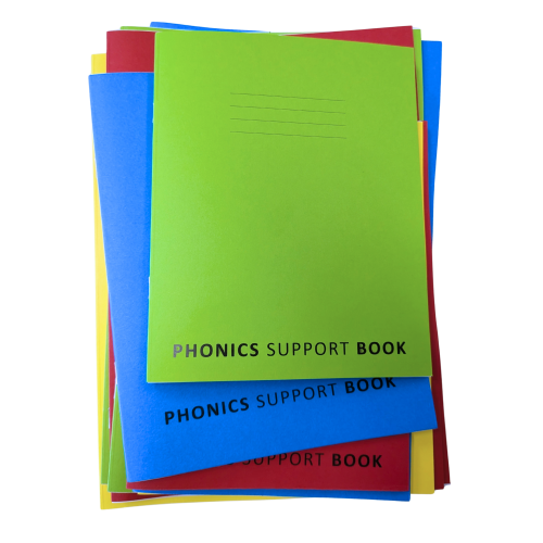 Phonics 4-Square Practice Notebook Red Cover A4 48 Page - Pack of 10