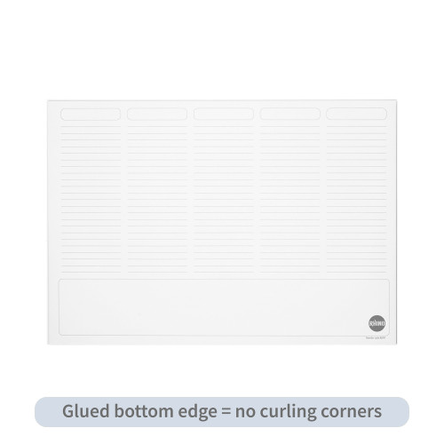 RHINO Desk Pad, 5-Column Planner, A3, 90gsm FSC Paper, 50 Sheets