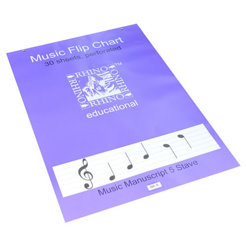 Rhino Music Flip Chart A1 30L Pk5