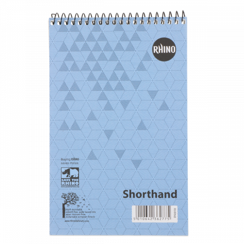 RHINO 200 x 127 Shorthand Notepad 80 Leaf, F8 (Pack 10)