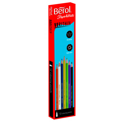 (D)Berol Verithin Pencil Pk12 - Orange