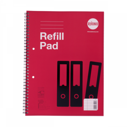 RHINO A4+ Twinwire Refill Pad 80 Leaf, F8M (Pack 6)