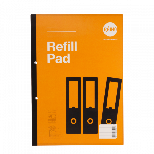 RHINO A4 Refill Pad 160 Leaf, F6M (Pack 3)