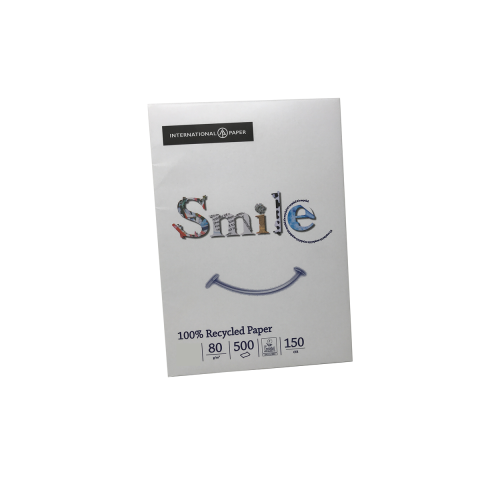 Smile White Recycled A4 80gsm Pk500