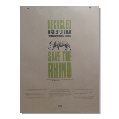 Rhino Recycled Flip Chart A1 40L Pk5
