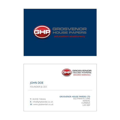 Business Cards Navy