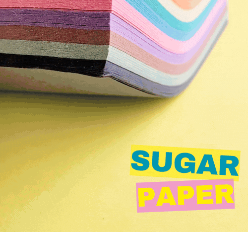 250 Sheets A2 Sugar Paper - 10 Assorted Colours