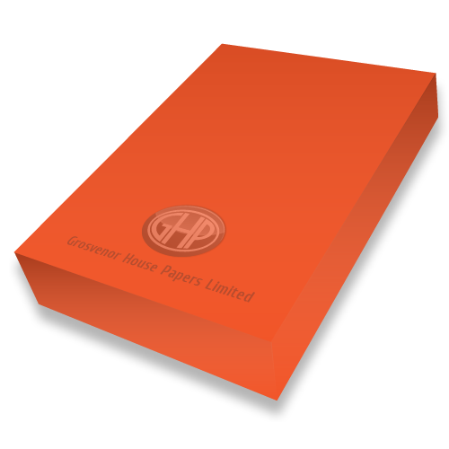 Coloured Card A4 300 Micron - Orange - Pack of 50 Sheets