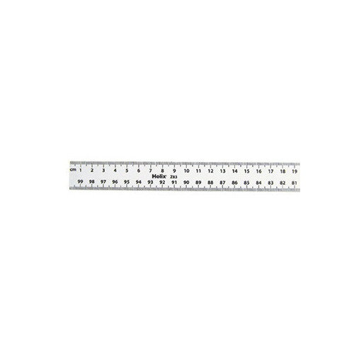 Helix White 100cm Metric Ruler Each