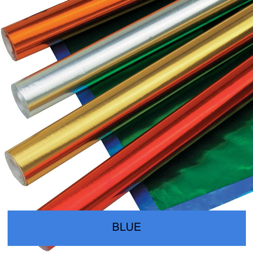 BLUE METALLIC ROLLS 500mmx10m