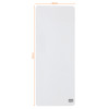 Nobo Magnetic Dry-Erase Strip Noticeboard 140x360mm White