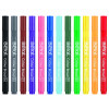 Berol Felt Tip Colouring Markers, Broad Point (1.2mm), Washable, Assorted Colours, 12 Count