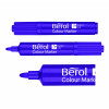 Berol Felt Tip Colouring Markers, Bullet Point (2.0mm), Washable, Assorted Colours, 12 Count
