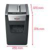 Rexel Momentum X410-SL Slimline Paper Shredder UK - Black