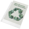 Rexel 100% Recycled A4 Punched Pocket Pack of 100 Clear
