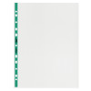 Rexel CopyKing A4 Punched Pockets with Green Spine, Glass Clear