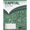 Capital Exercise Book 40 Pages 8mm Ruled and Margin Printed Cover - Pack of 10