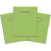 RHINO 8 x 6.5 Exercise Book 32 Page, Light Green, F12/B (Pack 100)