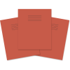 8 x 6.5" 48 Pages 6mm Ruled Red Cover - Pack of 100